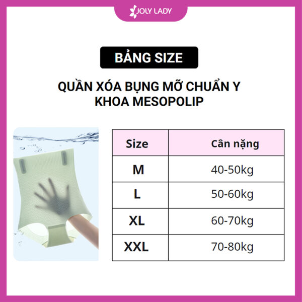 Quần gen xóa bụng y khoa Joly Lady Mesopolip